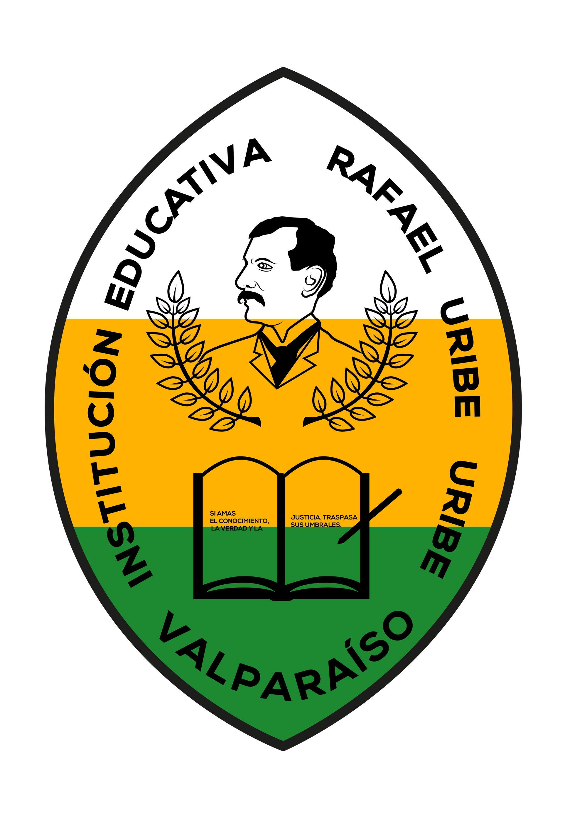 Resultado de imagen para escudo dela institucion educativa rafael uribe uribe